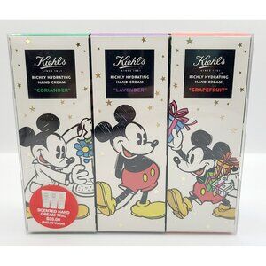 Disney Kiehls Richly Hydrating Hand Cream Trio Grapefruit Lavender Coriander New